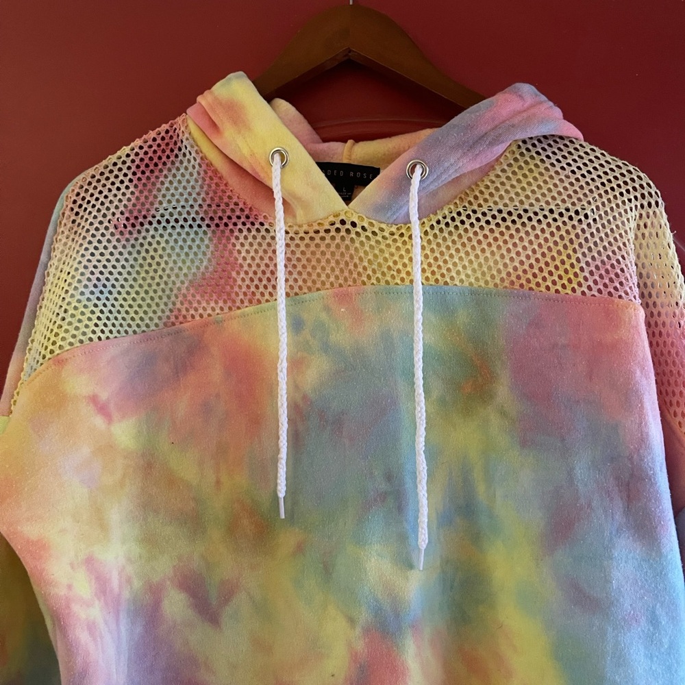 Colorful Tie-Dye Women's hoodie - Picture 3 of 6